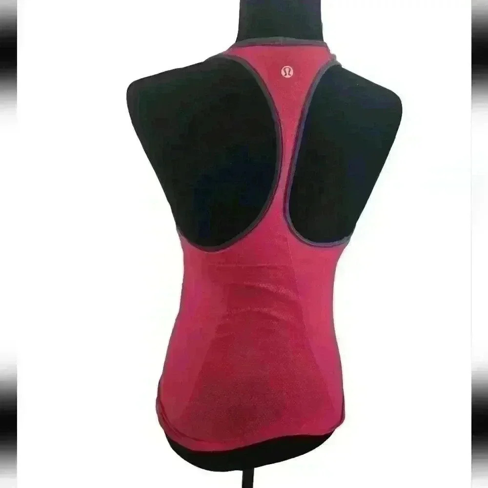 Lululemon Womens Pink Ebb & Flow Racerback Tank S - Picture 3 of 12